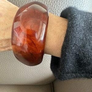 Statement Chunky Brown Awesome  Bangle Bracelet